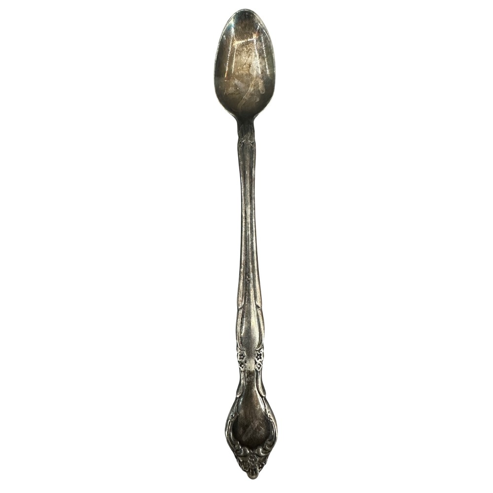 Oneida Community Morning Star Silverplate Baby Spoon‎ Vintage Floral 7.5"